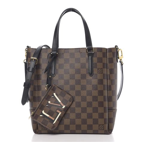 LOUIS VUITTON Damier Ebene Belmont PM Black.